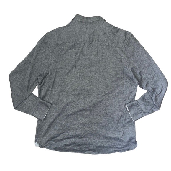Ted Baker London Timothy Shirt Black Gray Cotton Jersey Flip Cuff Men’s 5 - Picture 2 of 7